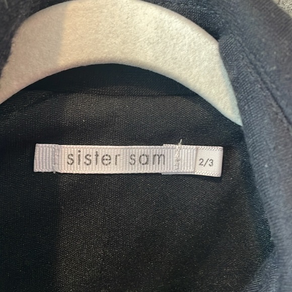 Sister Sam Toddler Girl Pea Coat size 2T/3T Black - Picture 5 of 9